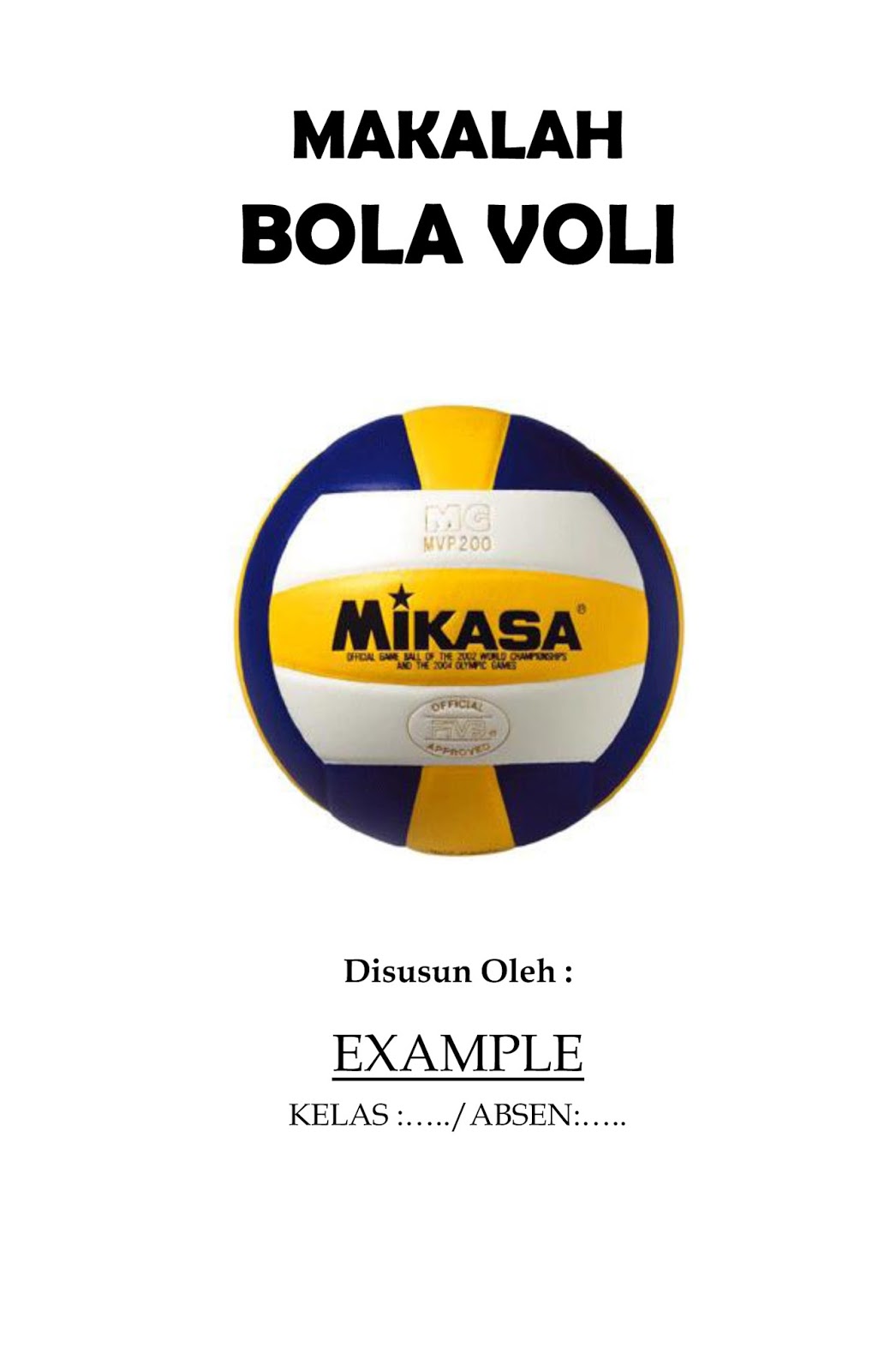 Makalah Bola Voli 10 Lembar - Menyelami Sejarah dan Teknik Permainan